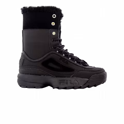 Fila Wmns Disruptor Shearling Boot 'Triple Black'