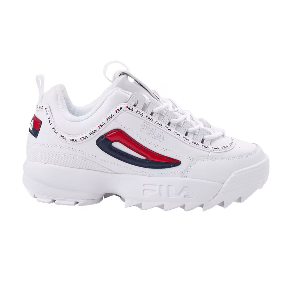 Fila Women's Disruptor 2 Premium Repeat White Navy Red