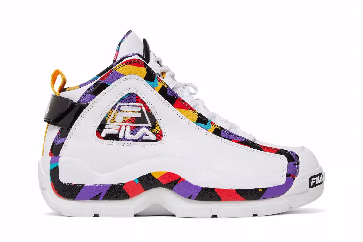 Fila Grant Hill 2 90s White Geometric, view 2