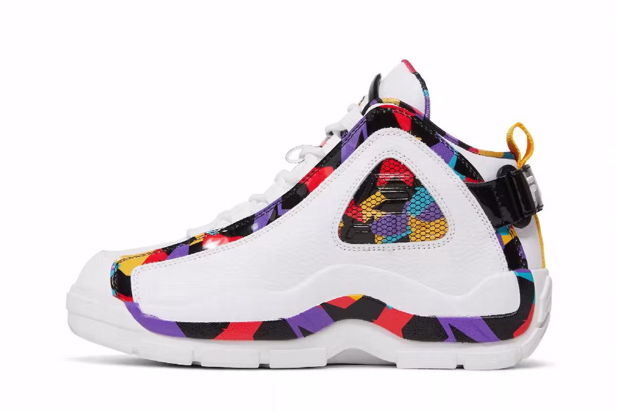 Fila Grant Hill 2 90s White Geometric, view 4