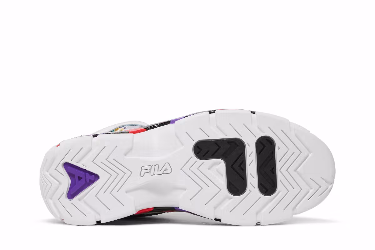 Fila Grant Hill 2 90s White Geometric, view 5
