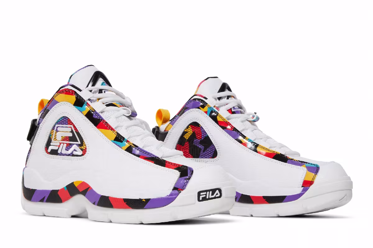 Fila Grant Hill 2 90s White Geometric, view 9