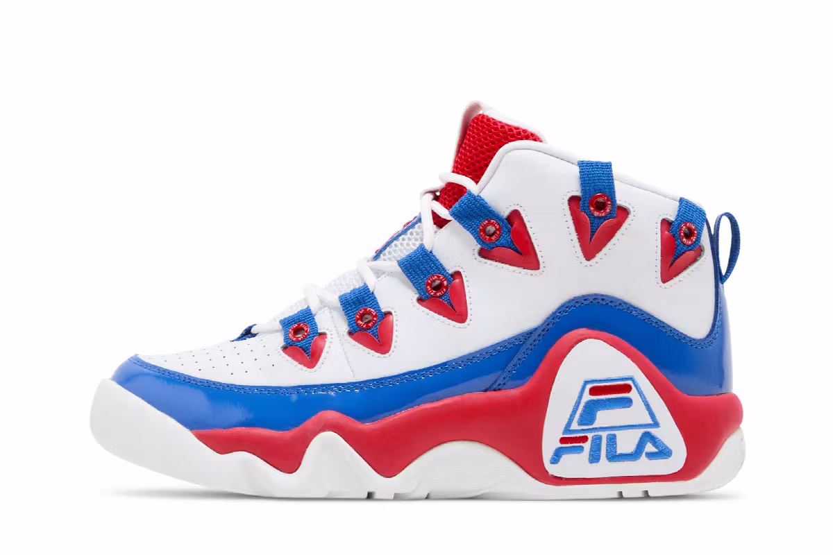Fila Grant Hill 1 White Red Blue, view 4