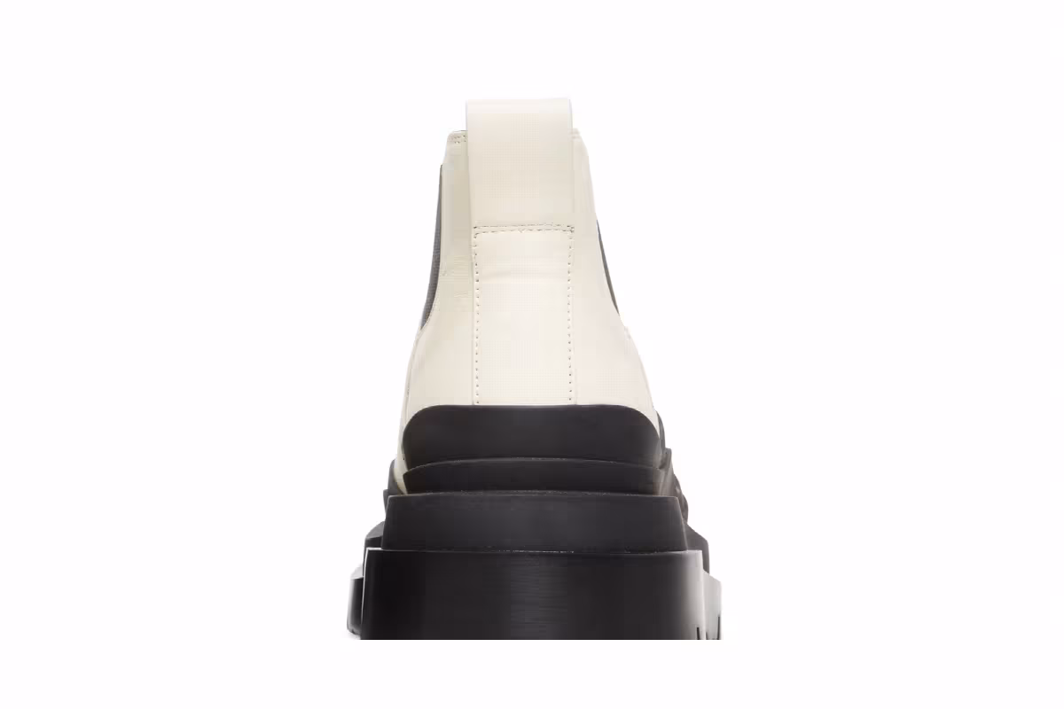 Bottega Veneta Women's Tire Cropped Boot Sea Salt Black, view 8