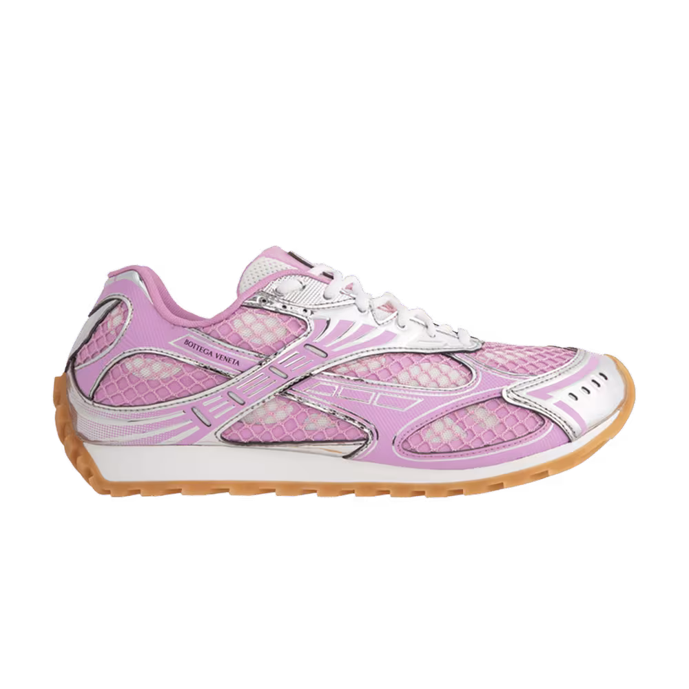 Bottega Veneta Orbit Sneaker Gloss Silver