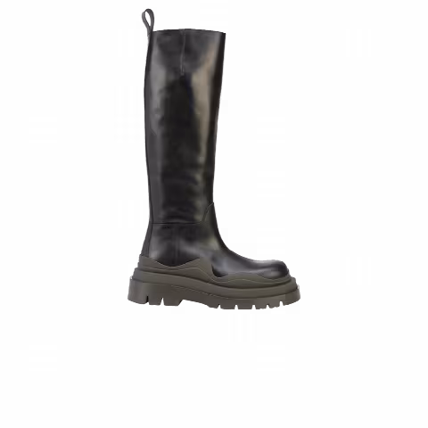 Bottega Veneta Wmns Tire Knee High Boot 'Black Camping'