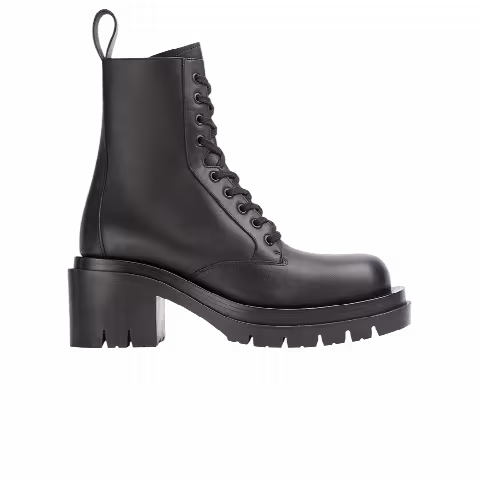 Bottega Veneta Wmns Lug Lace-Up Boot 'Black'
