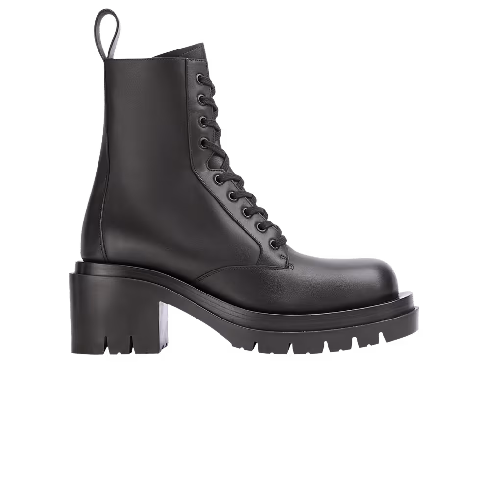 Bottega Veneta Women's Lug Lace-Up Boot Black
