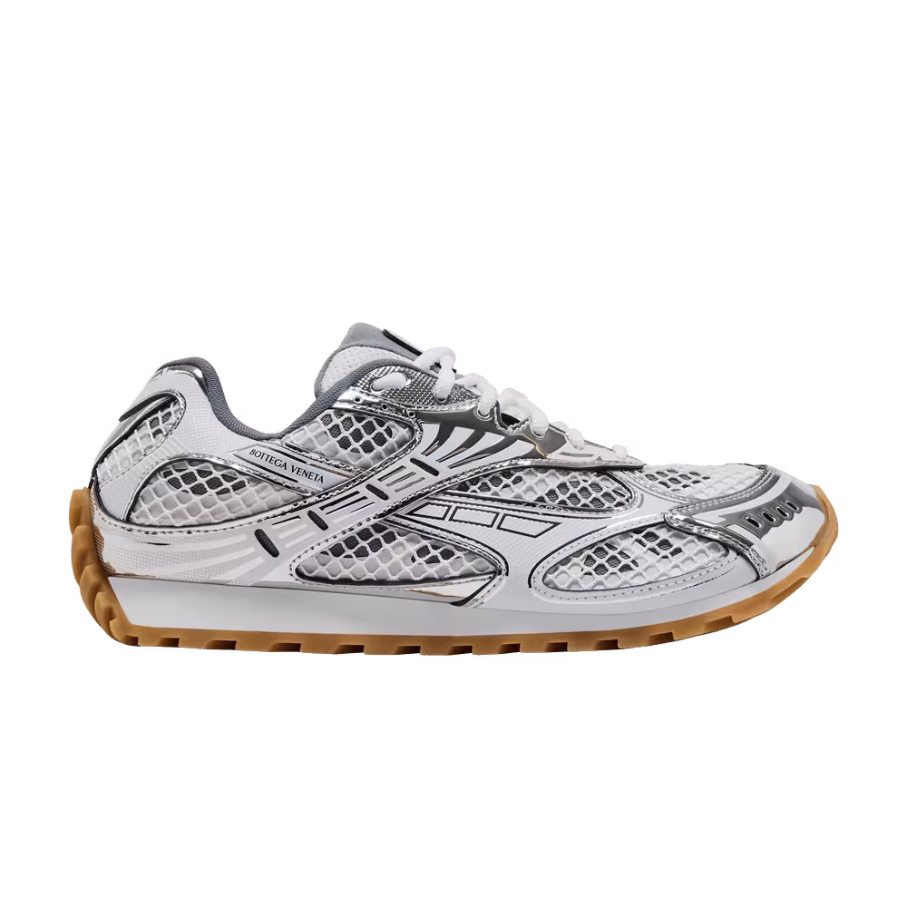 Bottega Veneta Orbit Sneaker White Silver