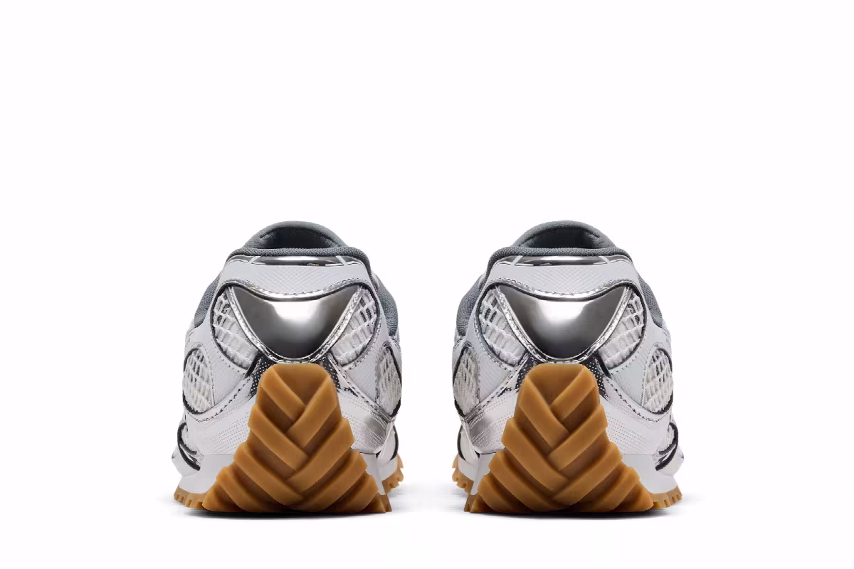 Bottega Veneta Orbit Sneaker White Silver, view 7