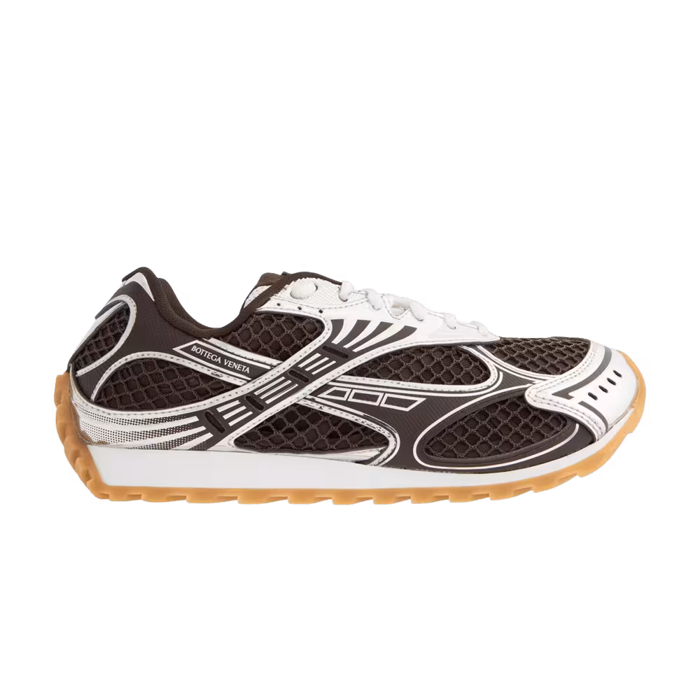 Bottega Veneta Orbit Low Laceup Sneaker Fondant Silver