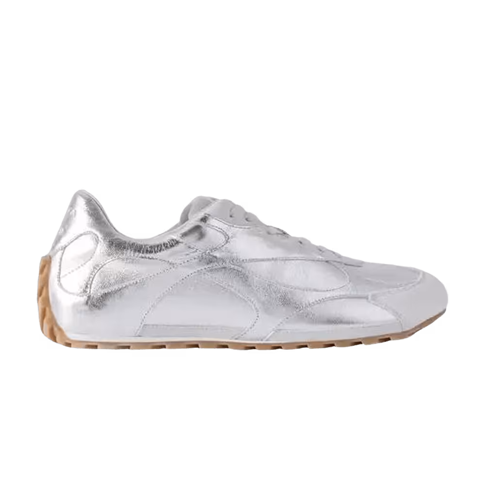 Bottega Veneta Orbit Flash Sneaker Metallic Silver