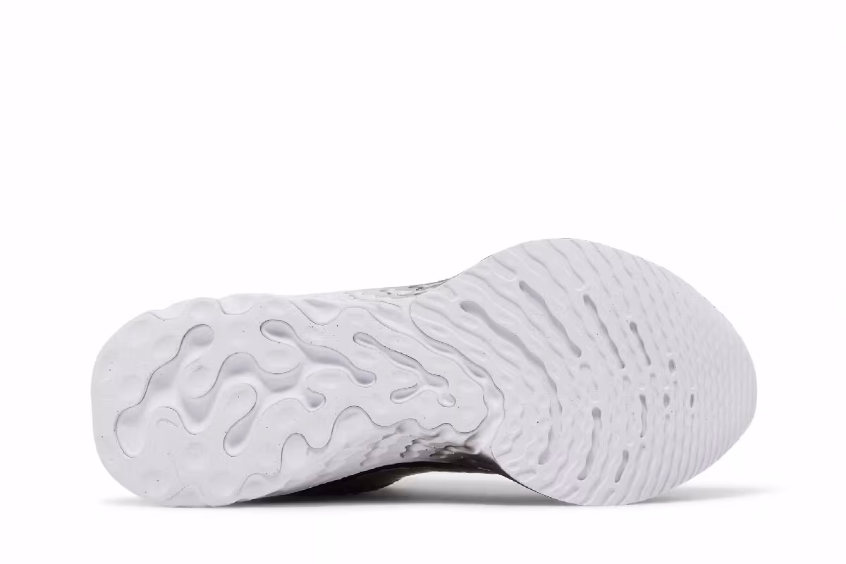 Nike Women's React Infinity Run Flyknit 3 Premium Black Zebra Iridescent, view 5