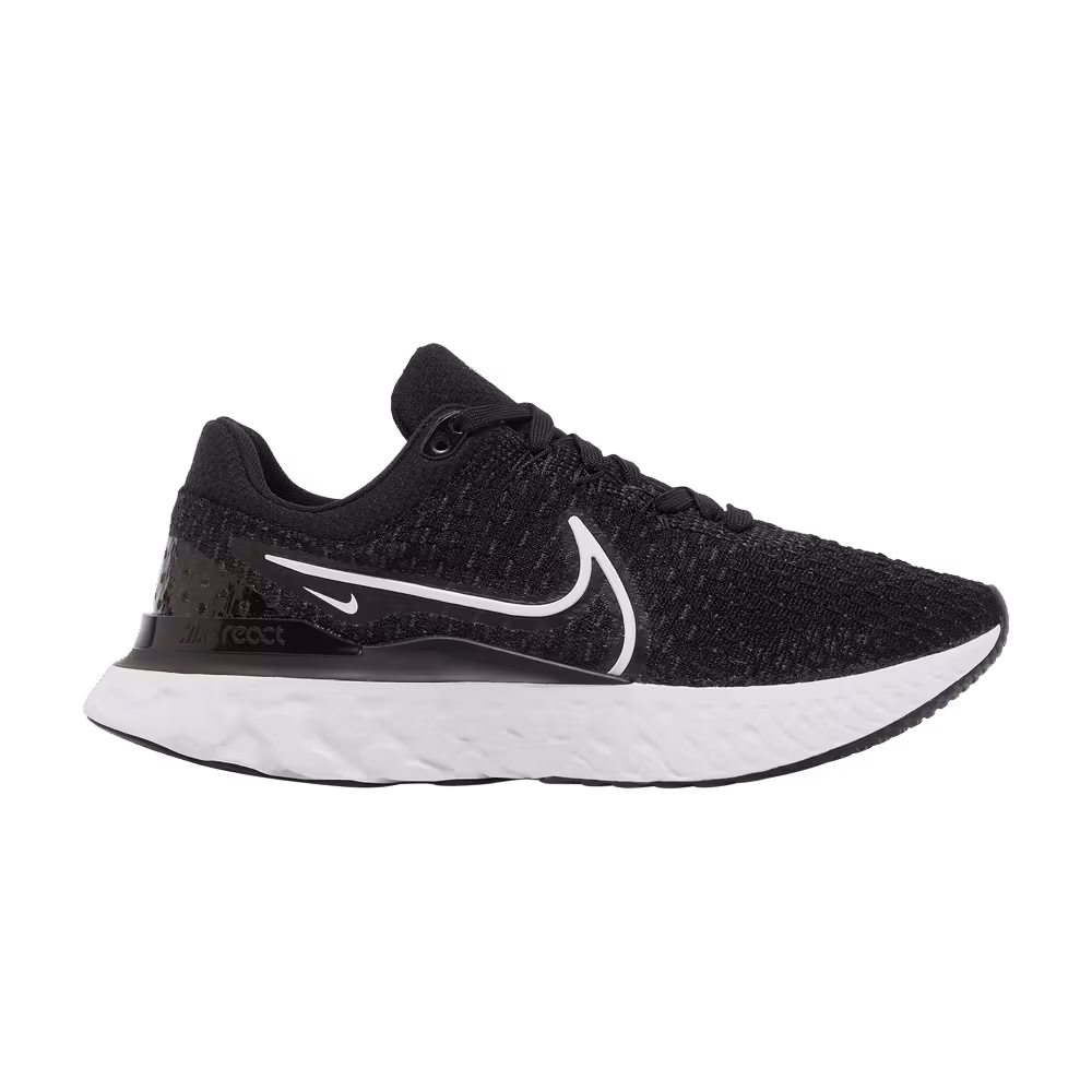Nike Women's React Infinity Run Flyknit 3 Black White
