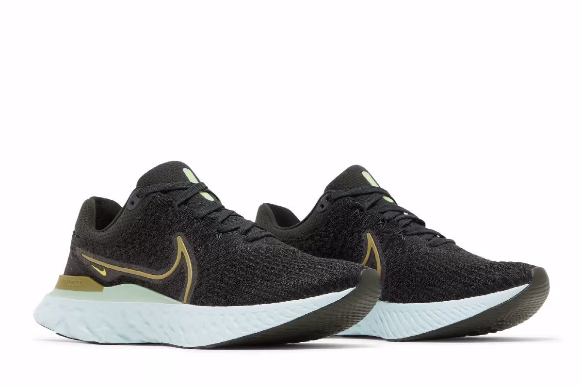 Nike React Infinity Run Flyknit 3 Night Forest Enamel Green, view 9