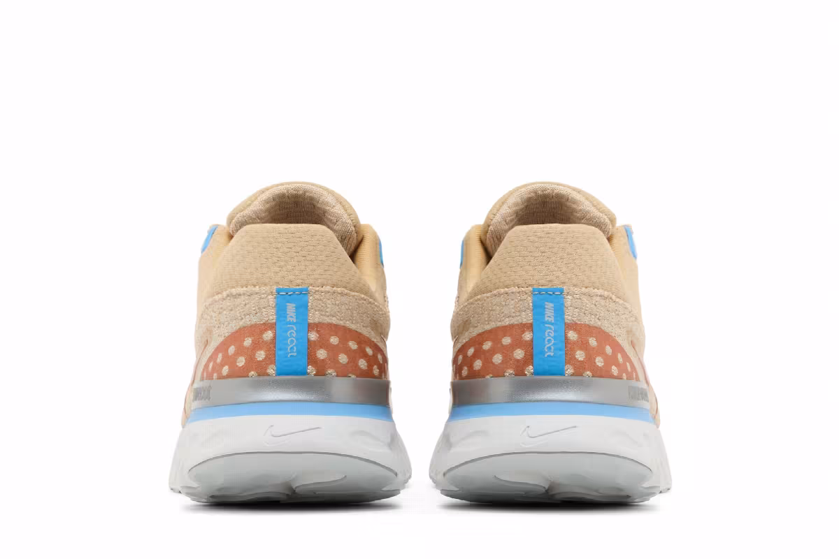Nike Women's React Infinity Run Flyknit 3 Sesame Metallic Copper, view 7
