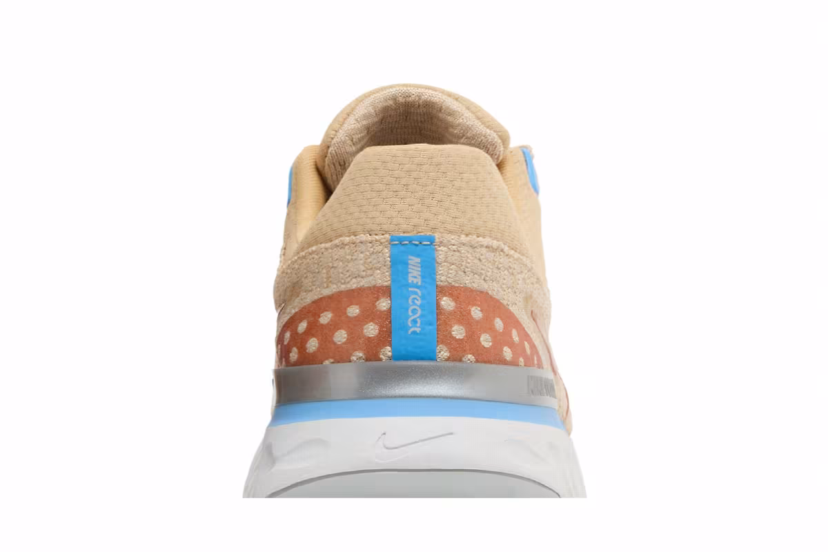 Nike Women's React Infinity Run Flyknit 3 Sesame Metallic Copper, view 8