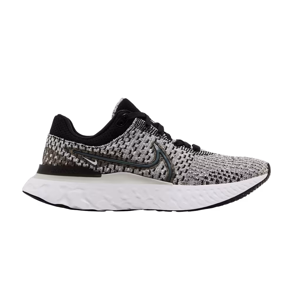 Nike Women's React Infinity Run Flyknit 3 Black Dark Smoke Grey