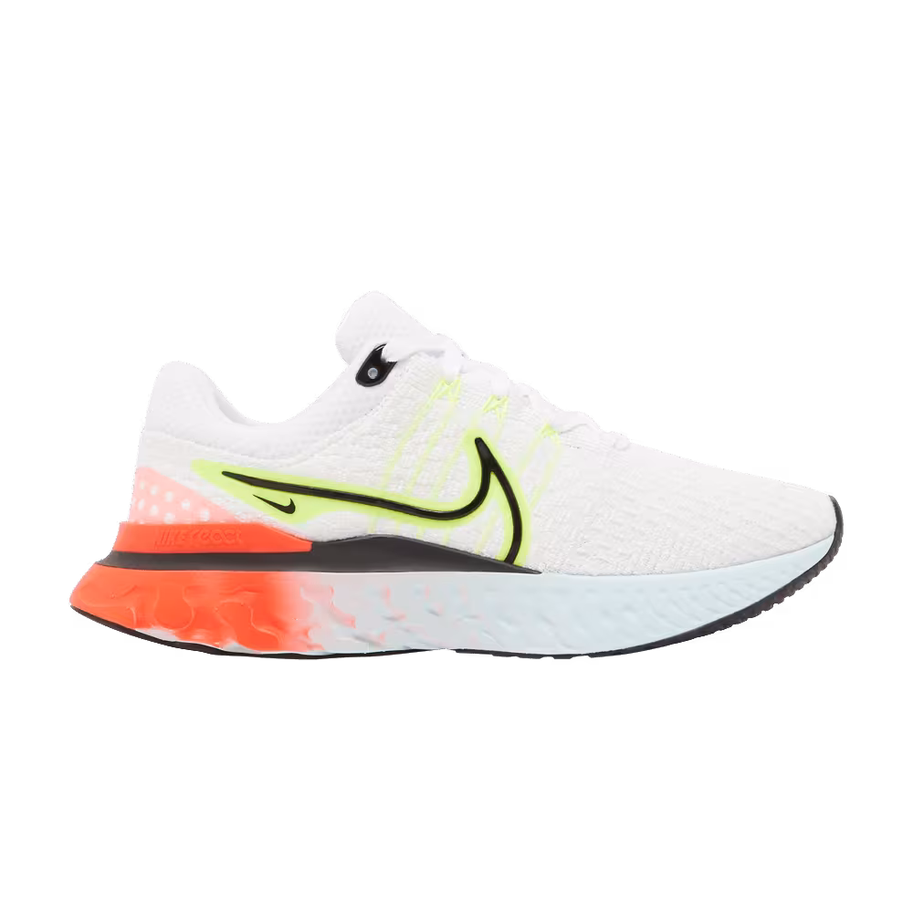 Nike Women's React Infinity Run Flyknit 3 White Volt
