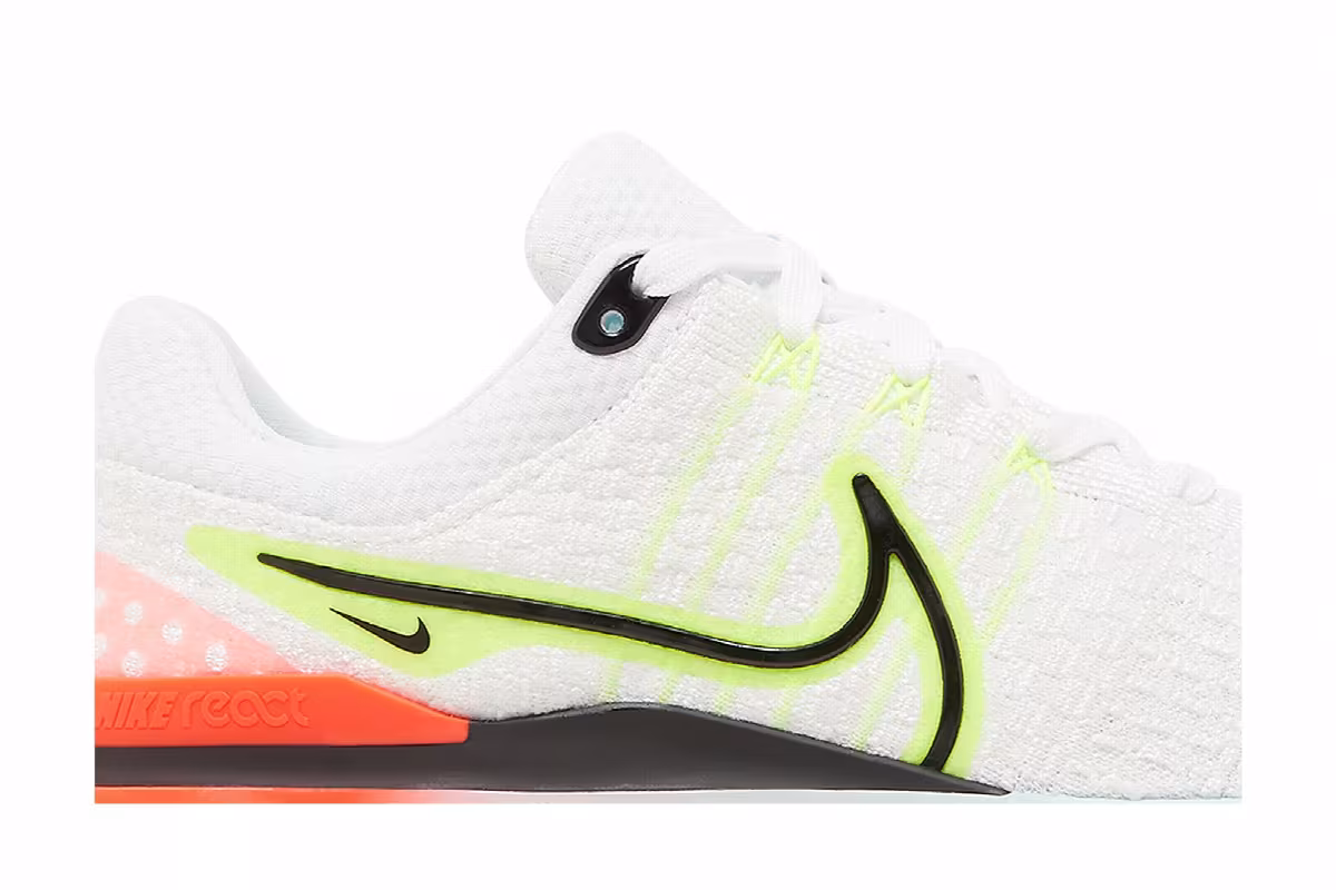 Nike Women's React Infinity Run Flyknit 3 White Volt, view 3