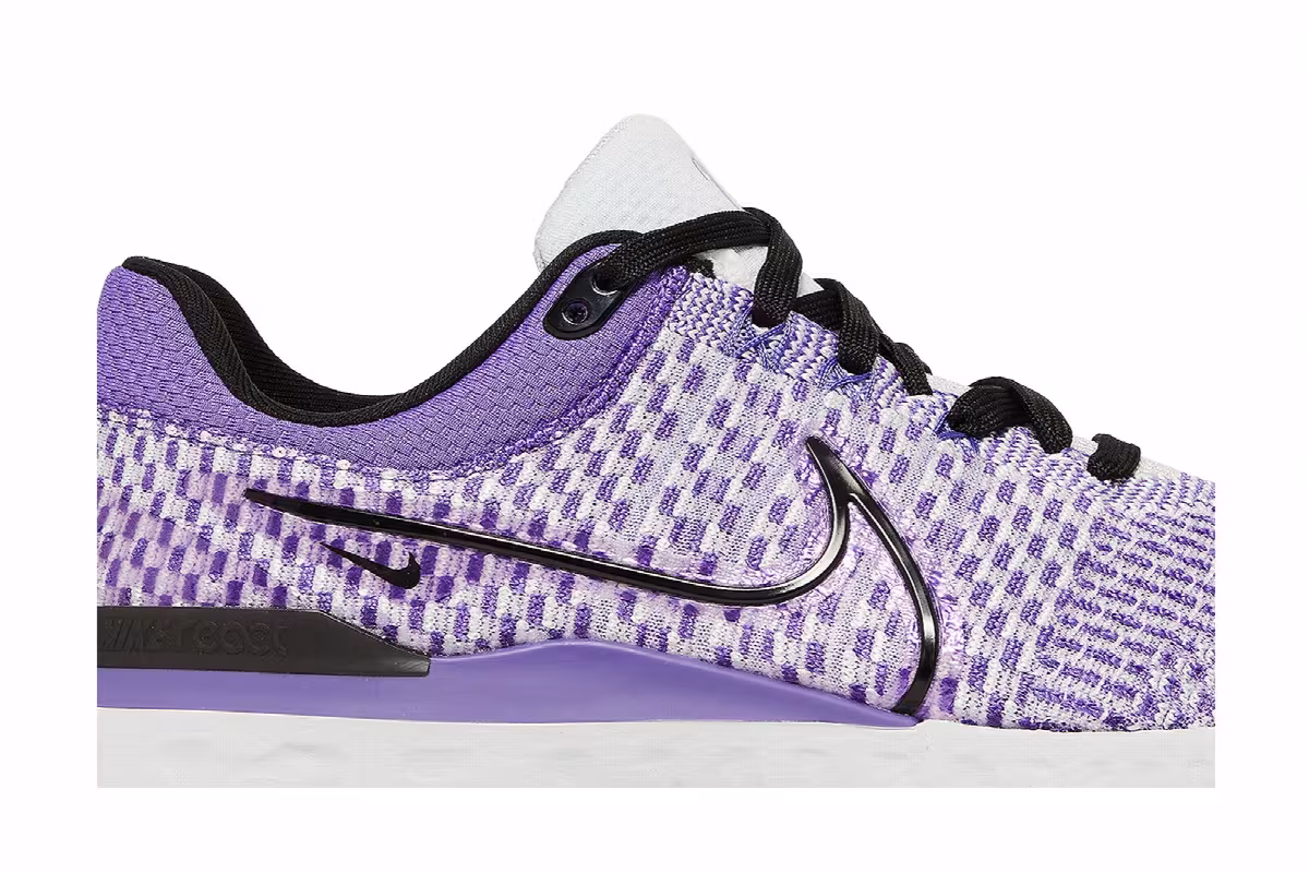 Nike React Infinity Run Flyknit 3 Pure Platinum Psychic Purple, view 3