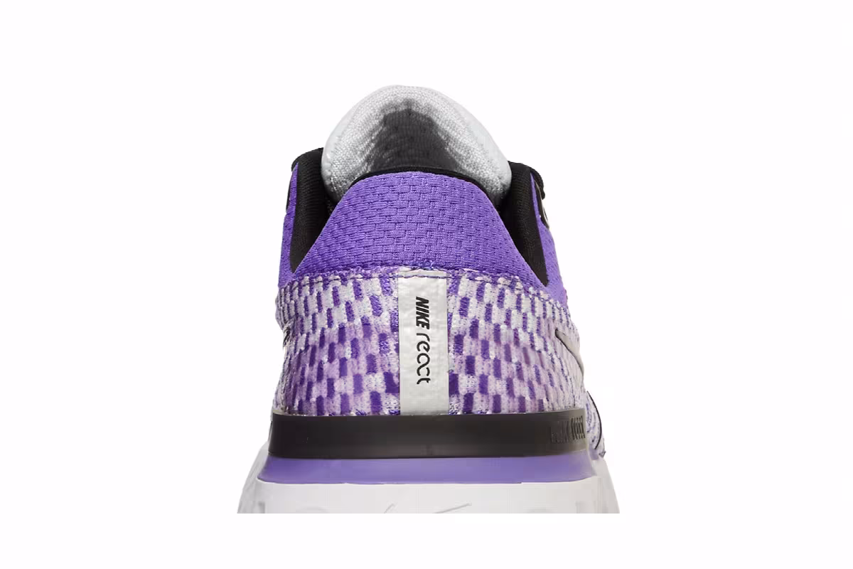 Nike React Infinity Run Flyknit 3 Pure Platinum Psychic Purple, view 8