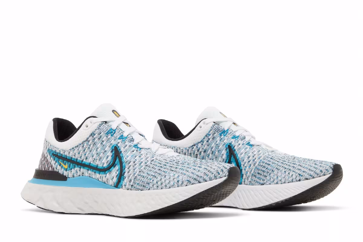 Nike React Infinity Run Flyknit 3 White Blue Orbit, view 9
