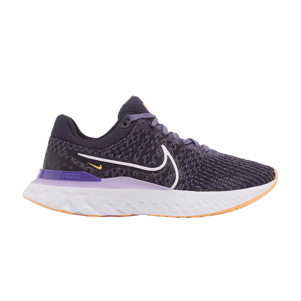 Nike Women's React Infinity Run Flyknit 3 Cave Purple Orange