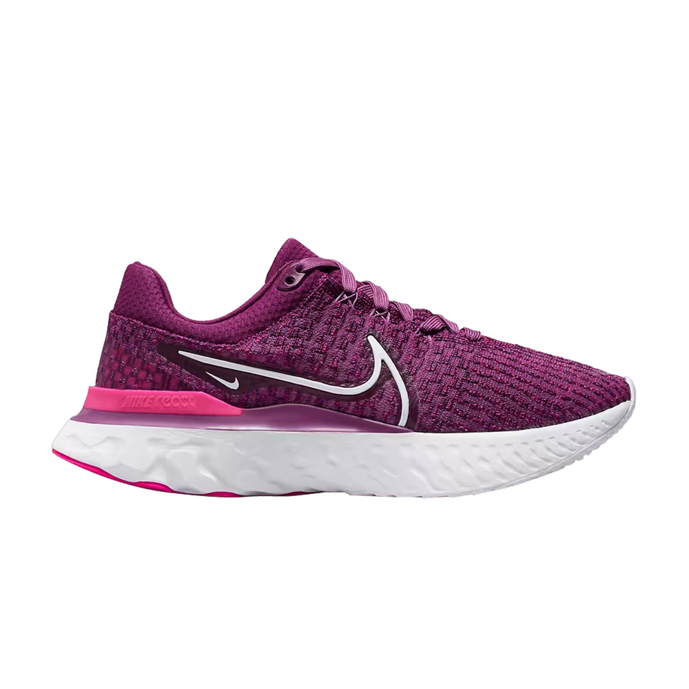 Nike Women's React Infinity Run Flyknit 3 Light Bordeaux