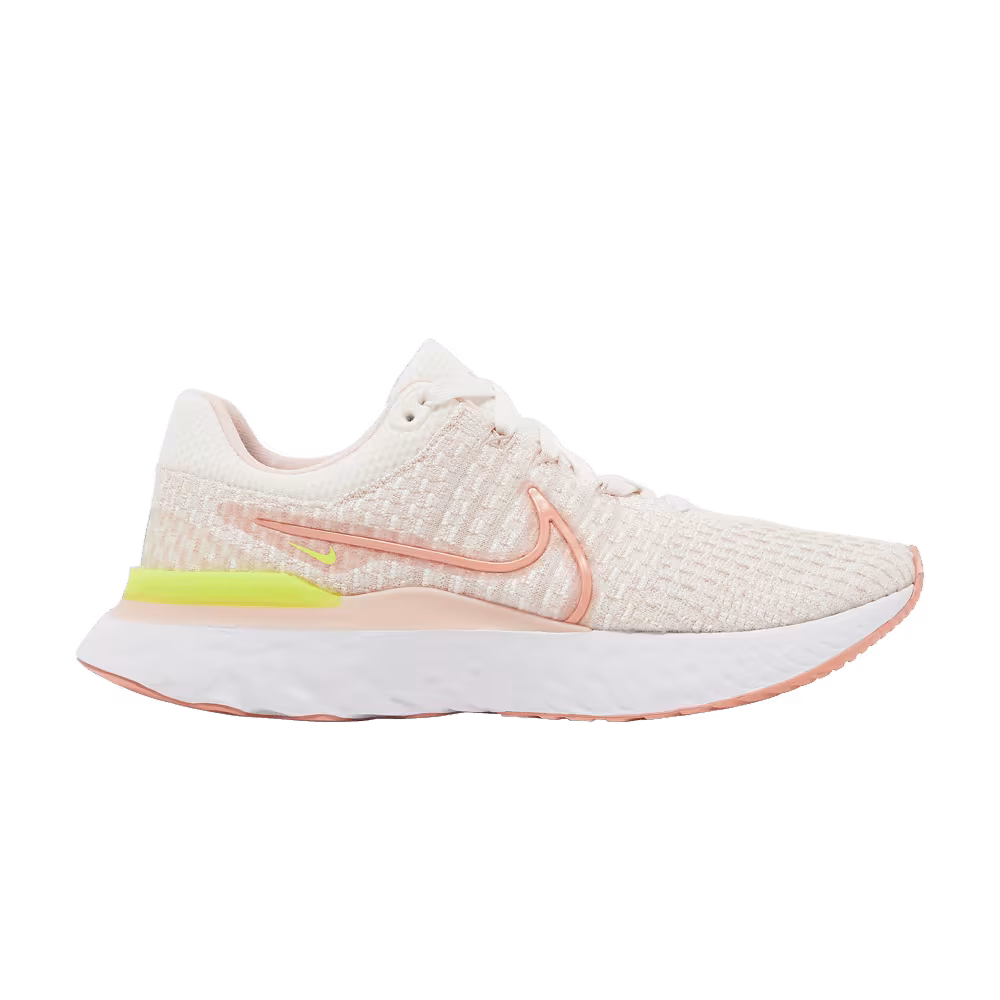 Nike Women's React Infinity Run Flyknit 3 Sail Light Madder Root