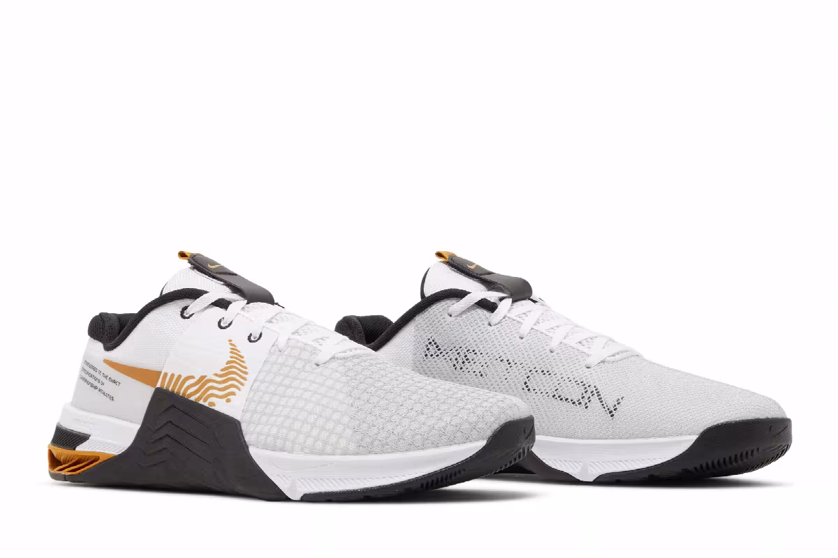 Nike Metcon 8 White Gold Suede, view 9