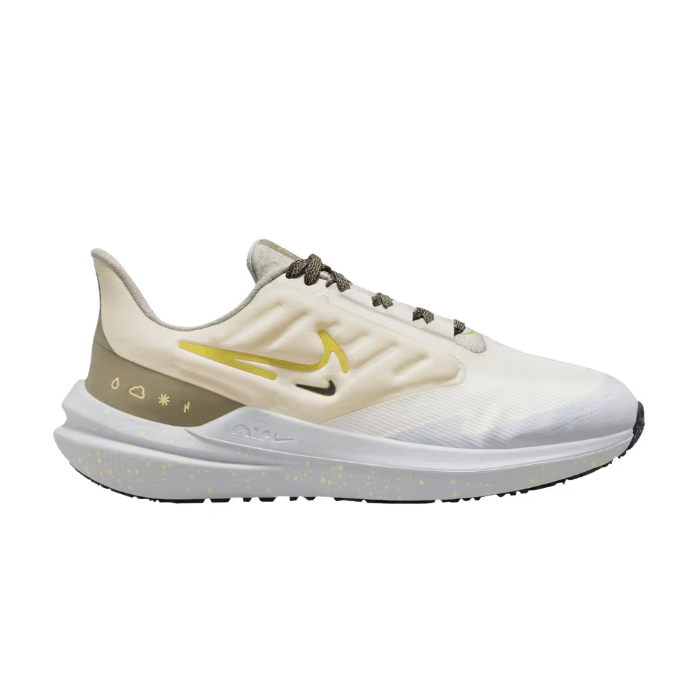 Nike Women's Air Winflo 9 Shield Pale Ivory High Voltage
