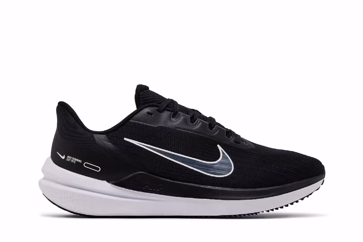 Nike Air Winflo 9 Black Dark Smoke Grey, view 2