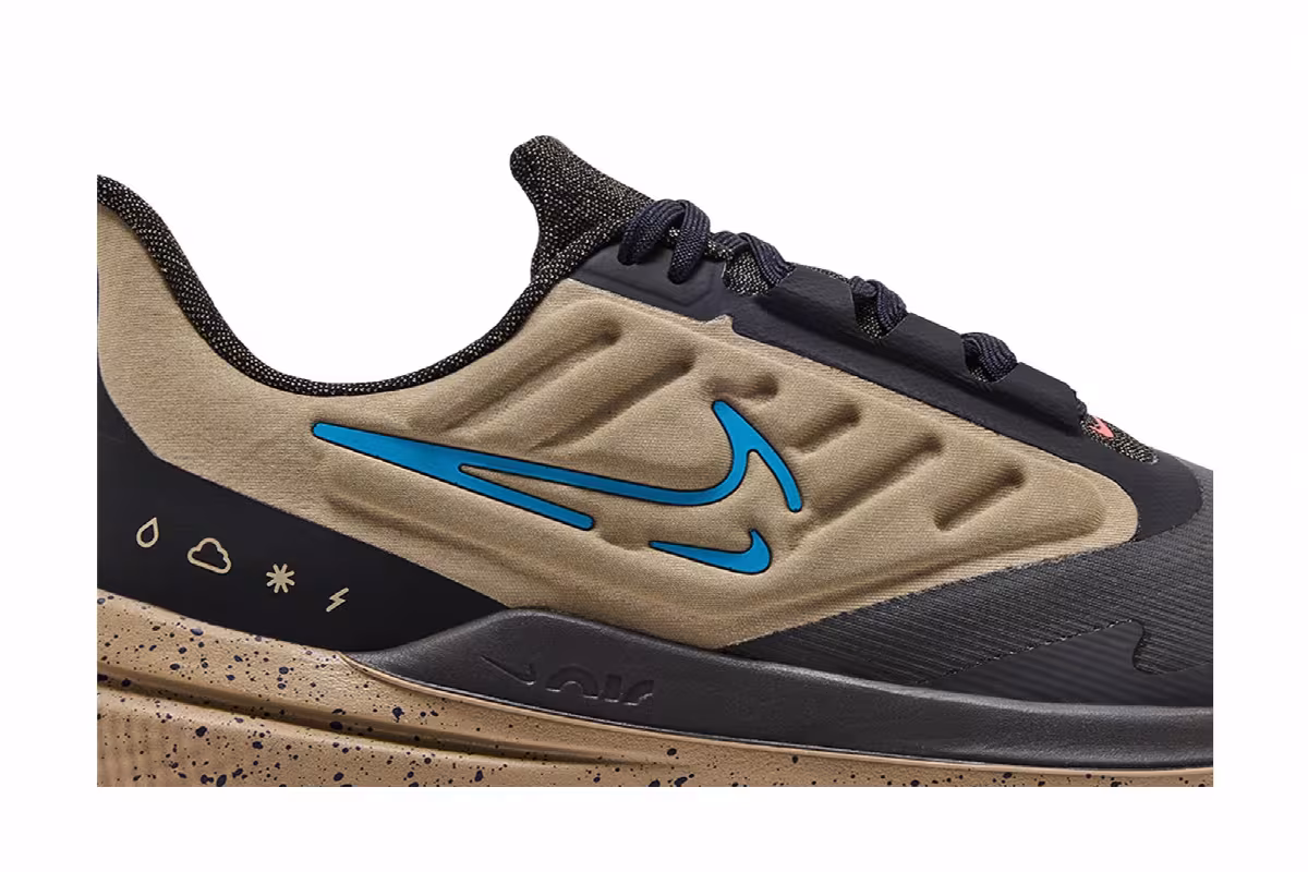 Nike Air Winflo 9 Shield Medium Ash Laser Blue, view 3