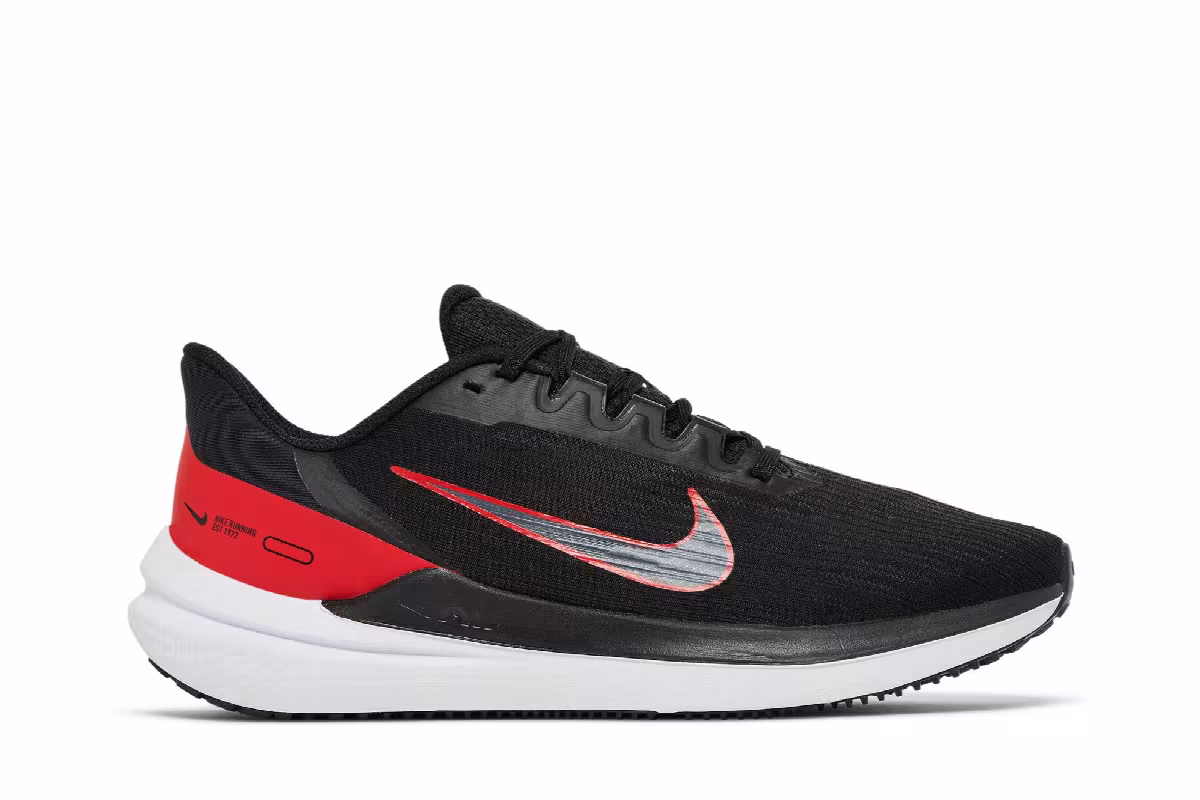 Nike Air Winflo 9 Black University Red, view 2