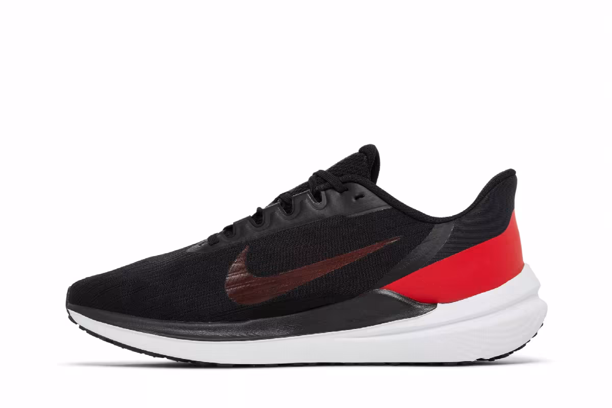 Nike Air Winflo 9 Black University Red, view 4