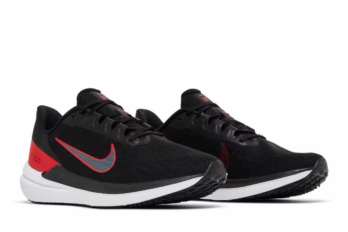 Nike Air Winflo 9 Black University Red, view 9