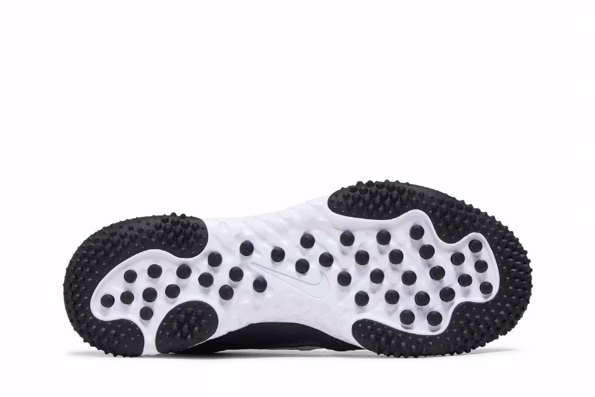 Nike Alpha Huarache Elite 4 TF Black White, view 5