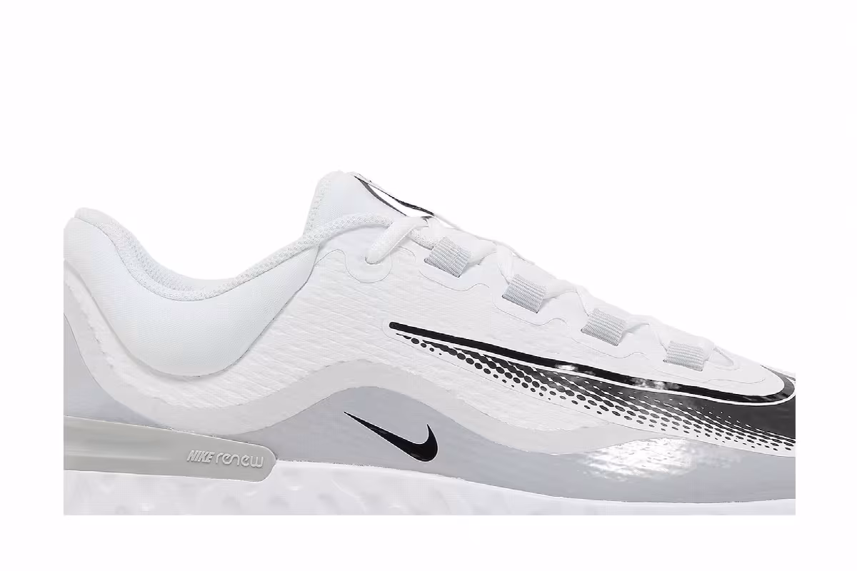 Nike Alpha Huarache Elite 4 TF White Wolf Grey, view 3