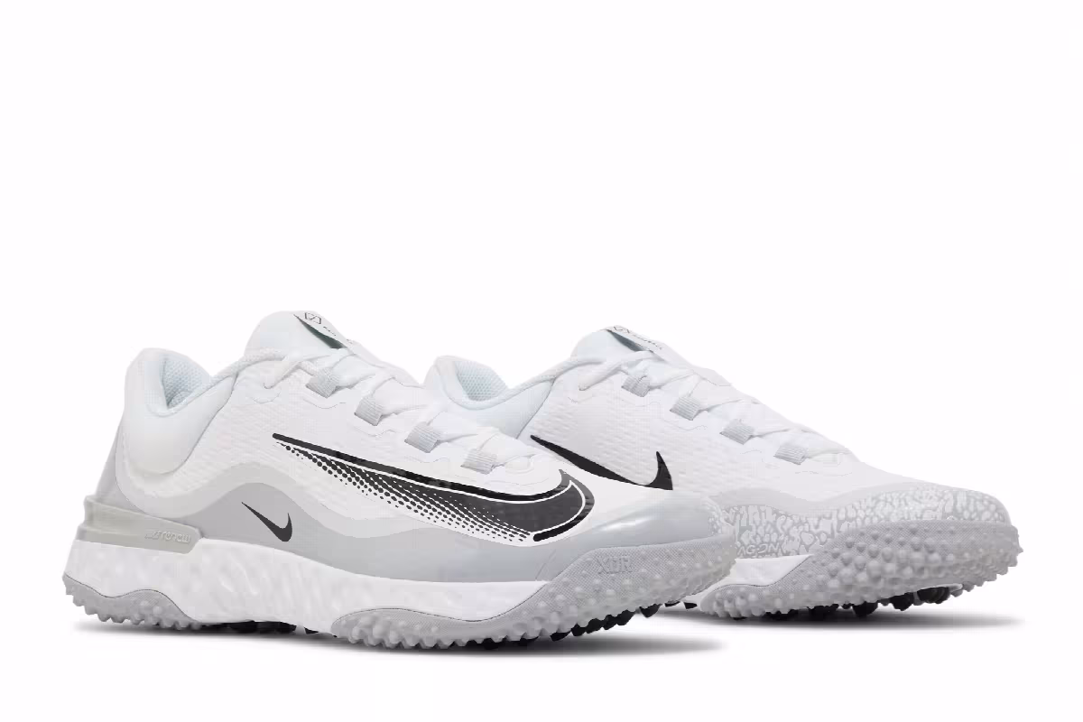 Nike Alpha Huarache Elite 4 TF White Wolf Grey, view 9