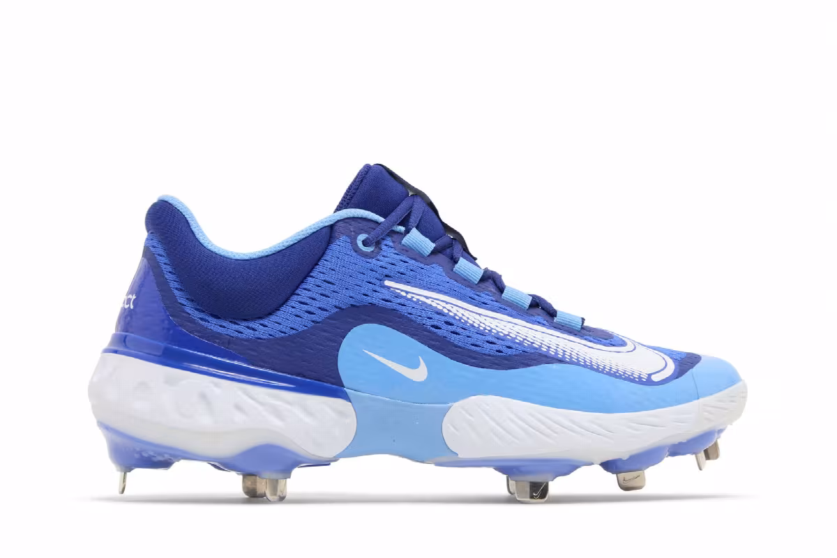 Nike Alpha Huarache Elite 4 Low Hyper Royal White, view 2