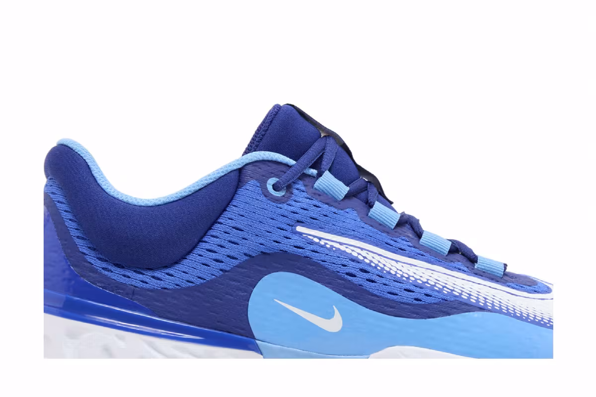 Nike Alpha Huarache Elite 4 Low Hyper Royal White, view 3