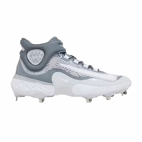 Nike Alpha Huarache Elite 4 Mid 'Wolf Grey White'