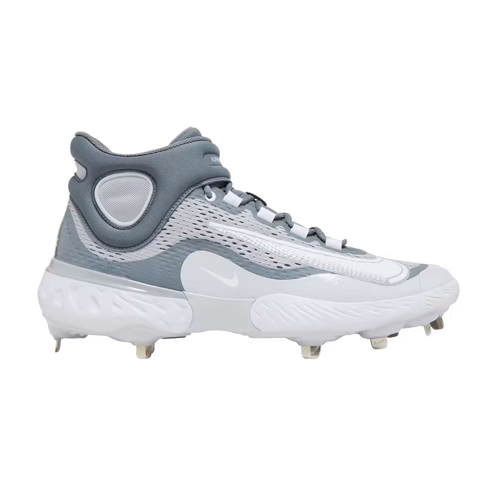 Nike Alpha Huarache Elite 4 Mid Wolf Grey White
