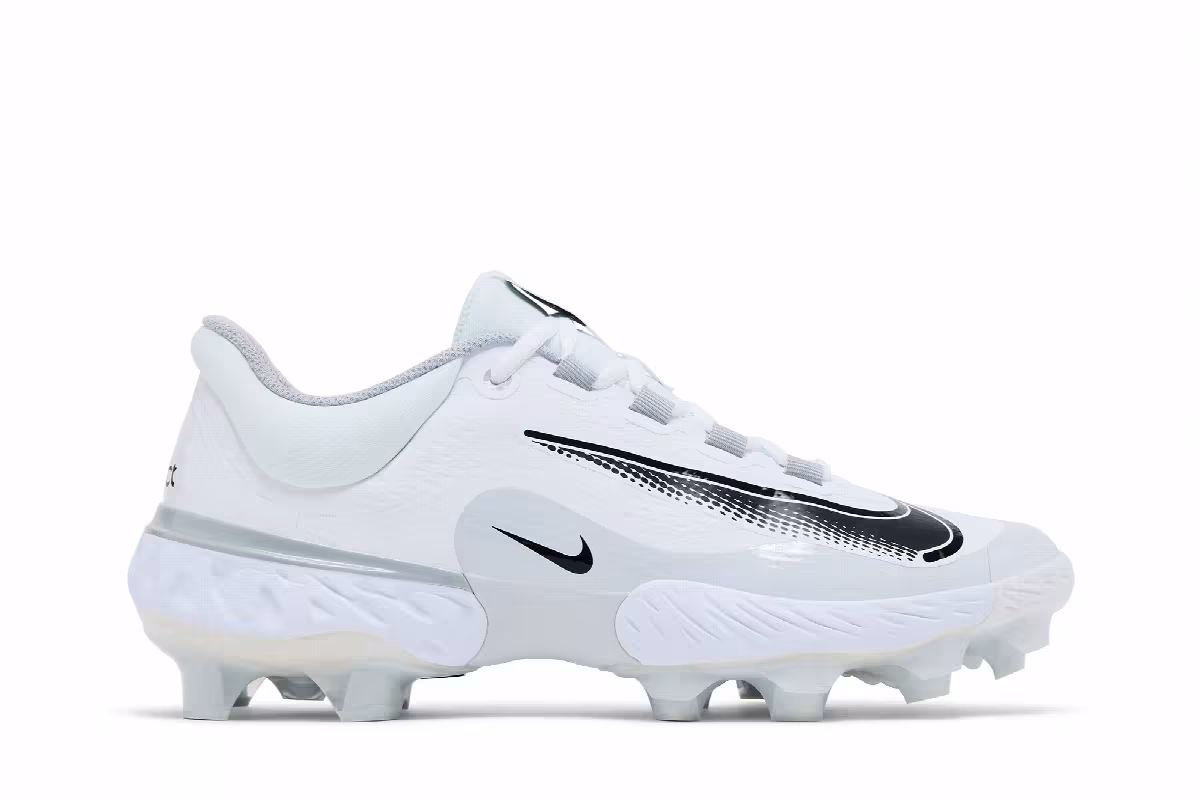 Nike Alpha Huarache Elite 4 Low MCS White Black Wolf Grey, view 2
