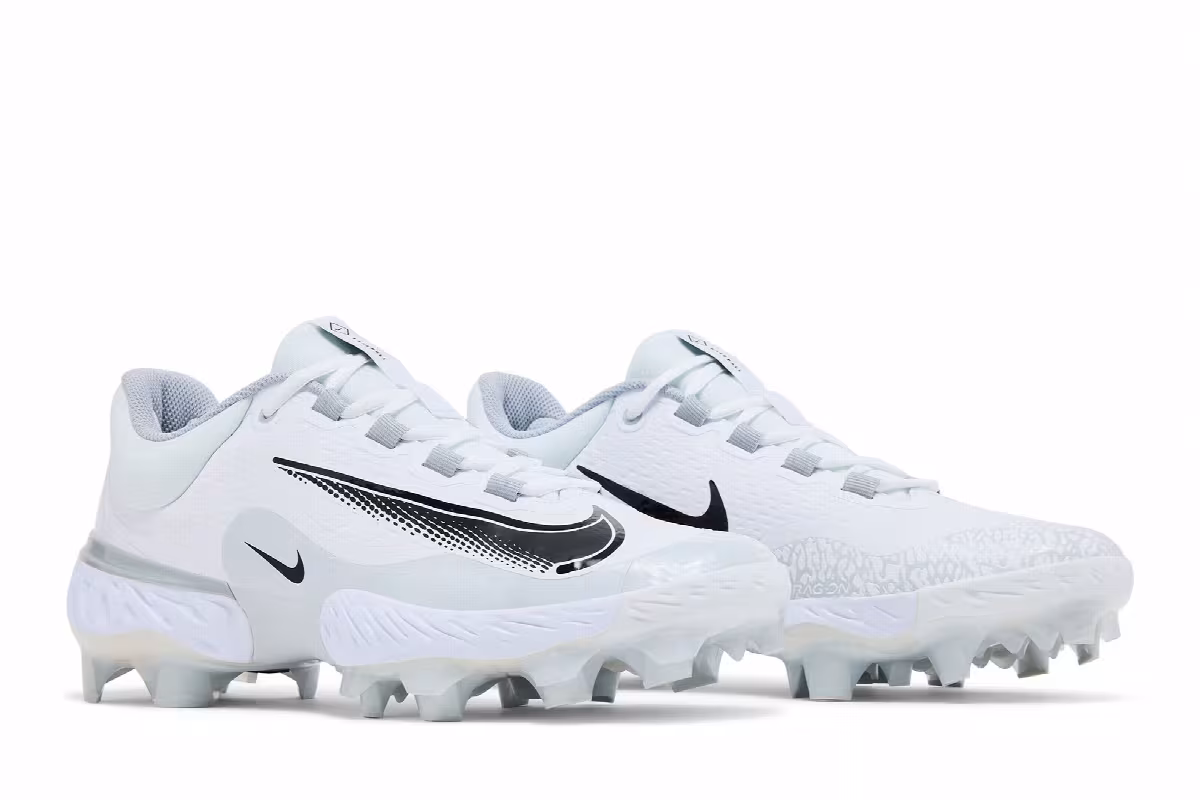 Nike Alpha Huarache Elite 4 Low MCS White Black Wolf Grey, view 9