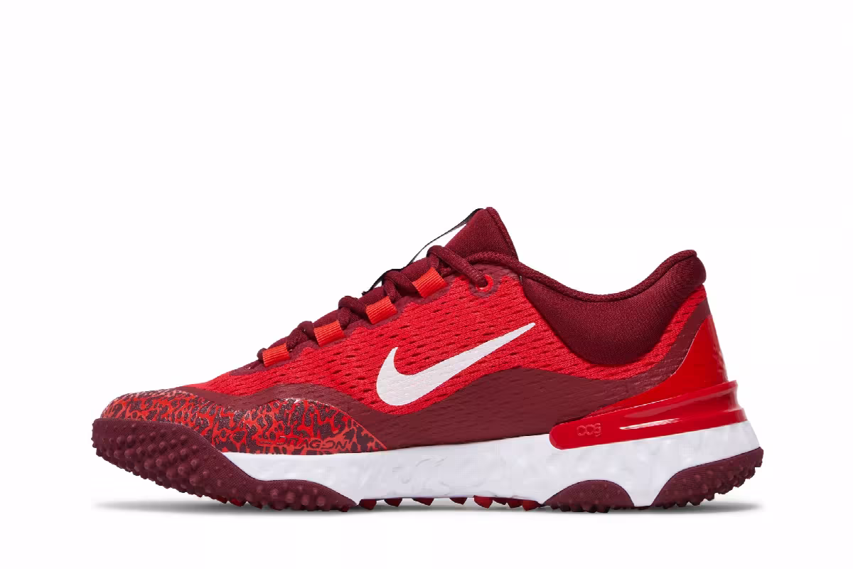 Nike Alpha Huarache Elite 4 TF University Red, view 4