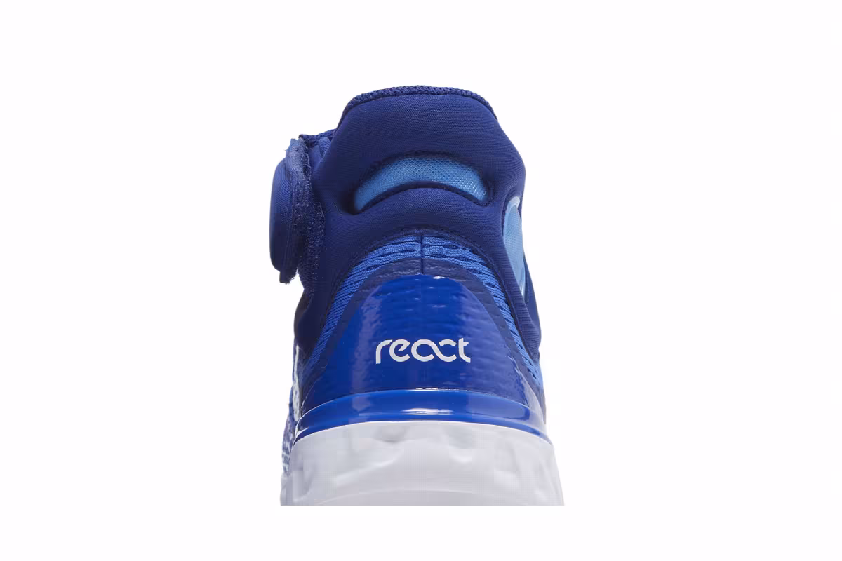 Nike Alpha Huarache Elite 4 Mid Hyper Royal White, view 8