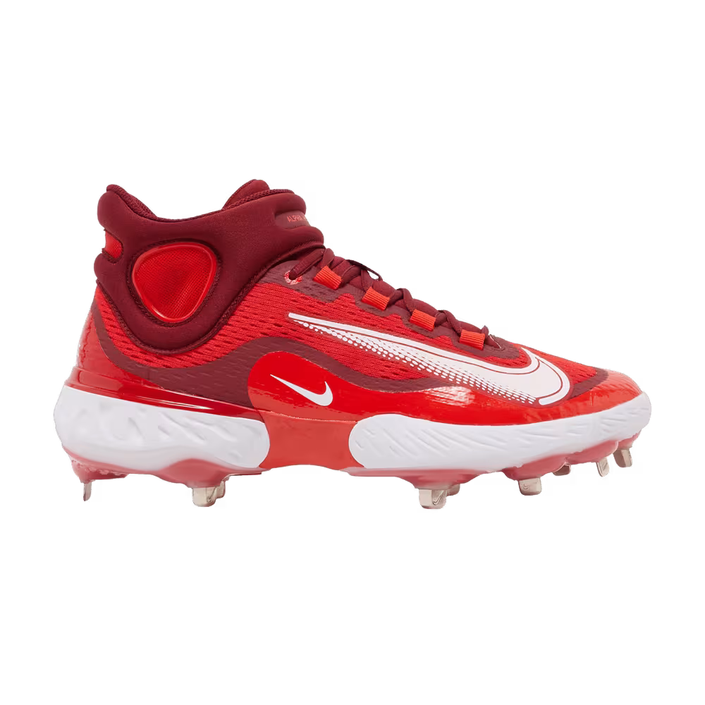 Nike Alpha Huarache Elite 4 Mid University Red White