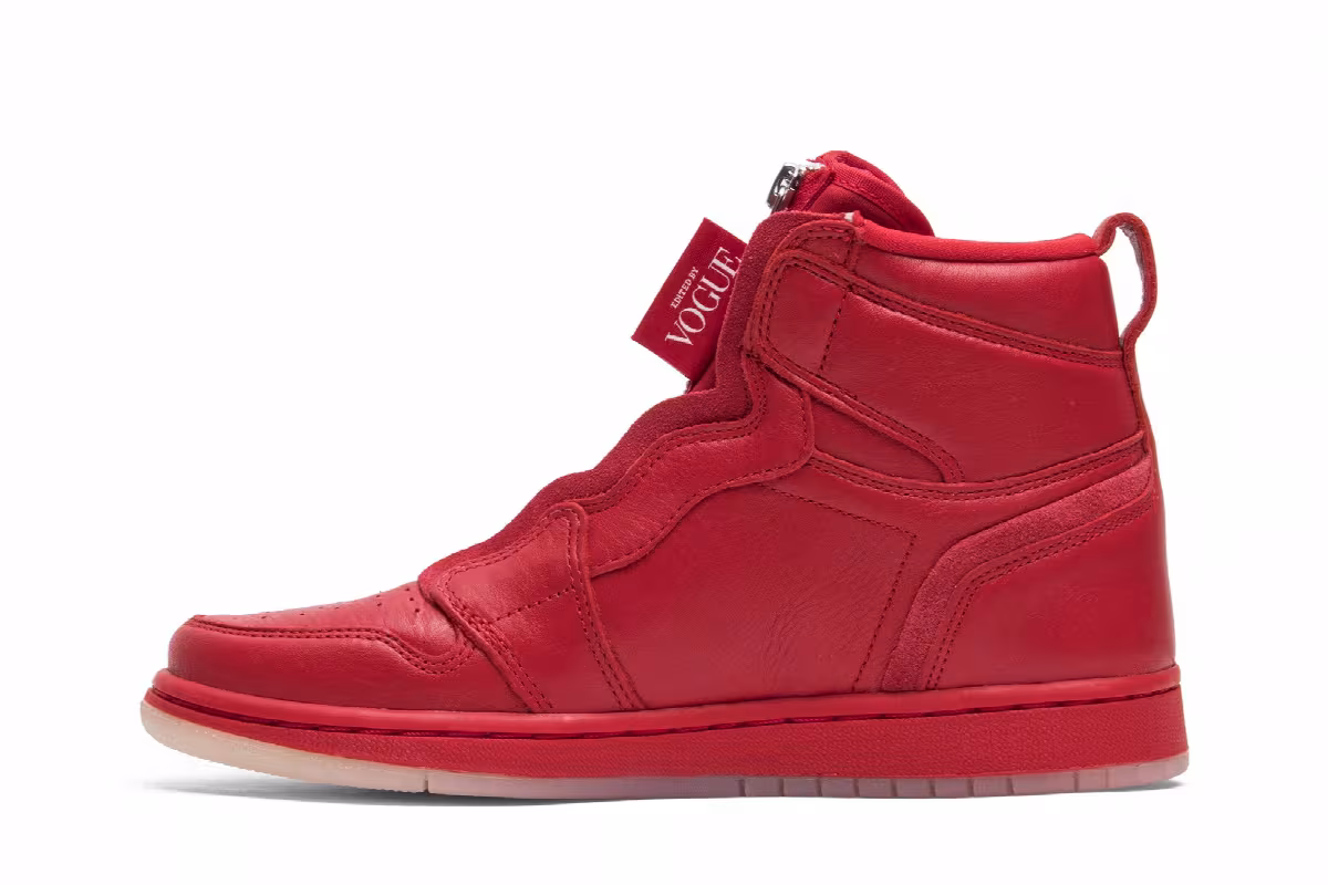 Anna Wintour x Women's Air Jordan 1 High Zip University Red, view 4